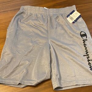 Champion Athletic Mesh Shorts in Light Gray